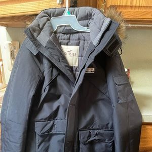 Men’s Hooded Hollister Parka with fur